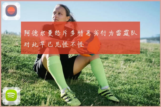阿德尔曼怒斥多特恶劣行为雷霆队对此早已见怪不怪